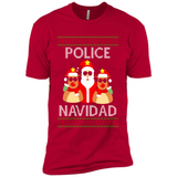 FUNNY POLICE NAVIDAD T-SHIRT Santa Christmas Party - Premium Short Sleeve T-Shirt