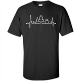 Heartbeat Christmas Tree T-shirt Funny Xmas Costume