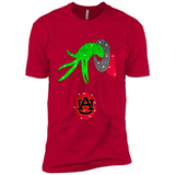 GRINCH HAND HOLDING AUBURN TIGERS GLITTER CHRISTMAS PINGPONG