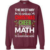 Math Teacher Christmas Shirt Christmas Cheer - Sweatshirt