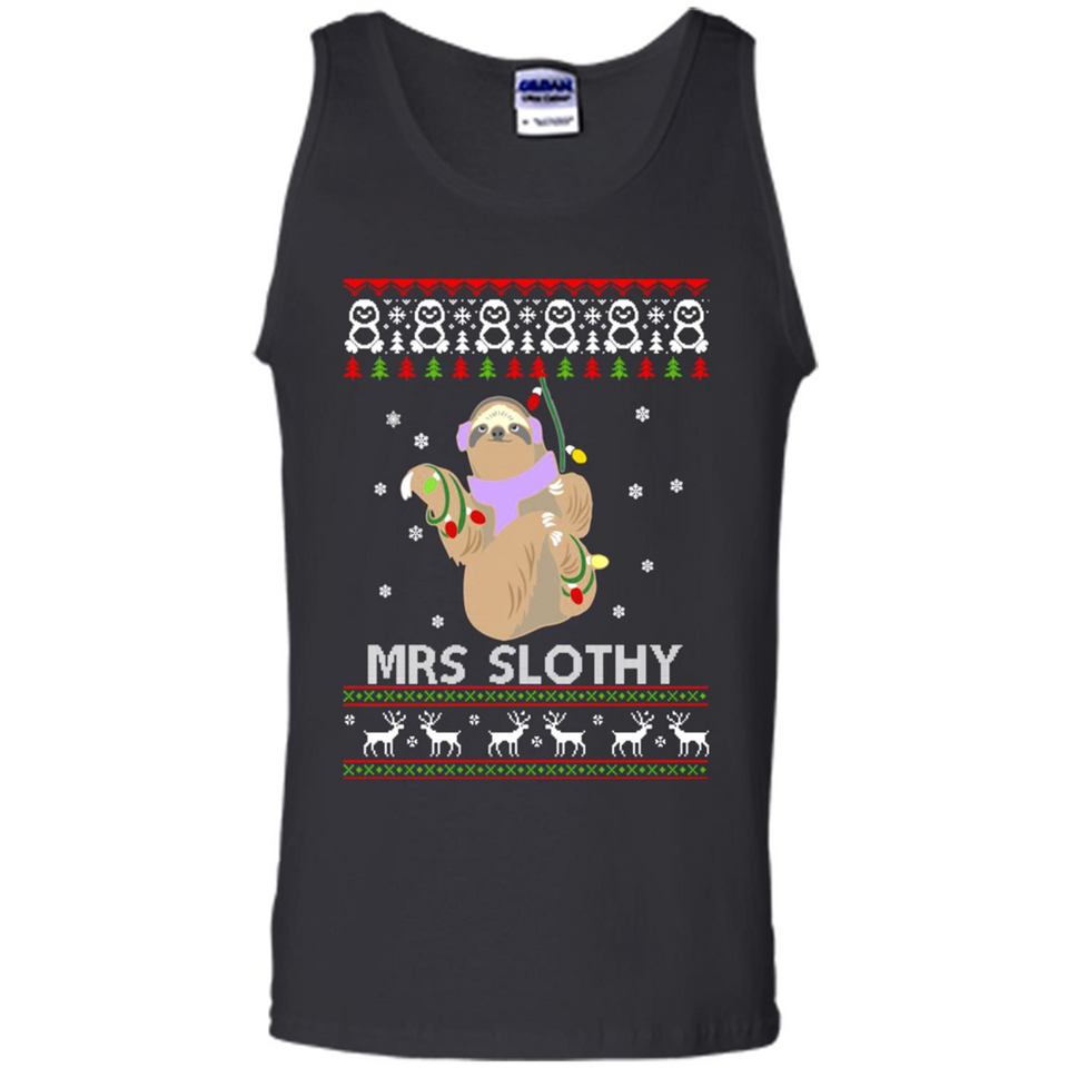 Mrs Slothy Christmas - Tank Top