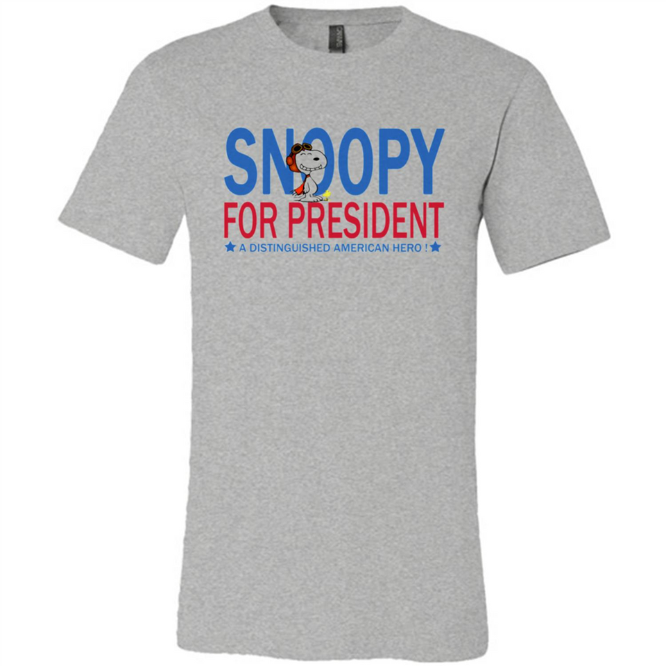 Snoopy for President - Canvas Unisex T-Shirt