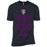 Reasons to be a Florida Panthers Fan Complete List on Back - Premium Short Sleeve T-Shirt
