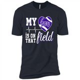TCU Horned Frogs Football My Heart is on that Field - Premium Short Sleeve T-Shirt