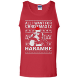 All I Want For Christmas Is Harambe Christmas - Tank Top