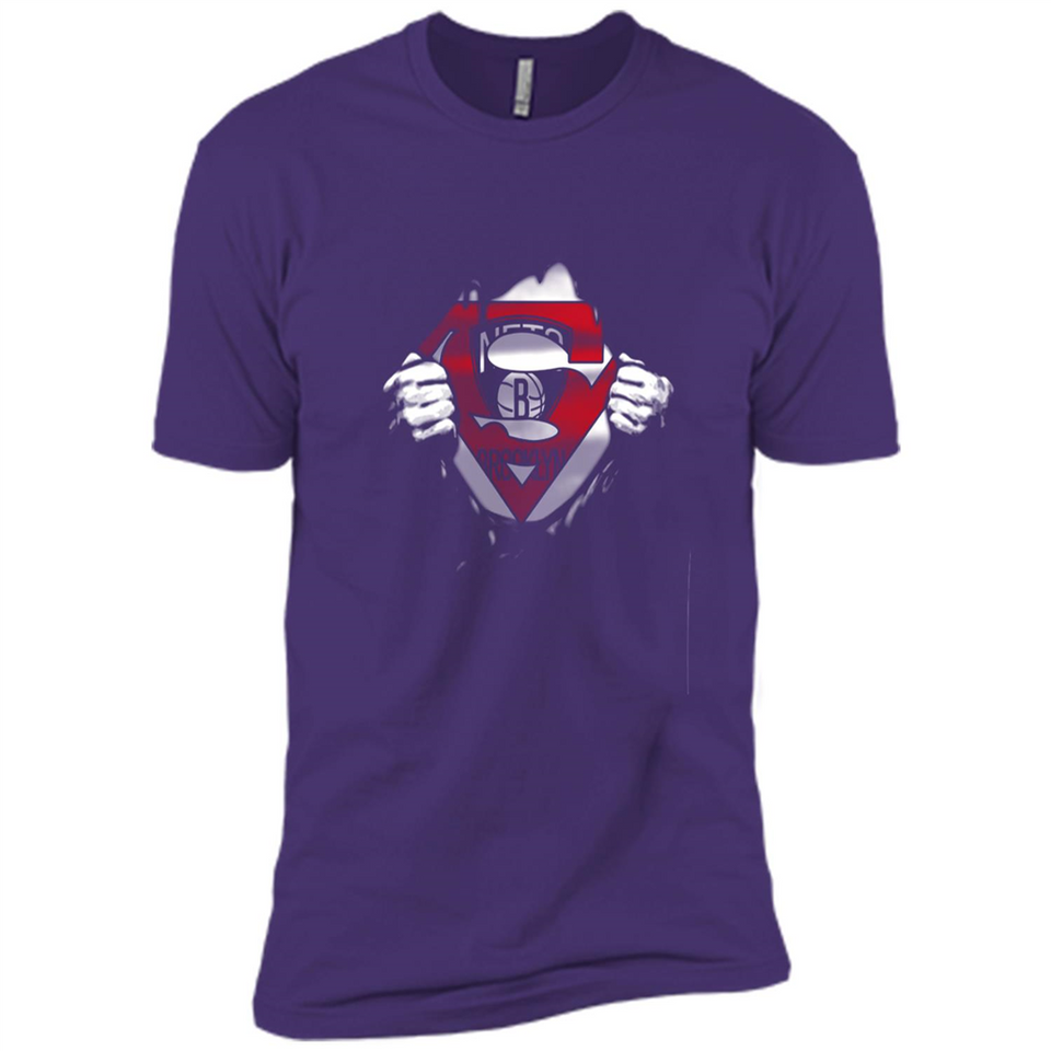 Brooklyn Nets And Superman Fans - Premium Short Sleeve T-Shirt