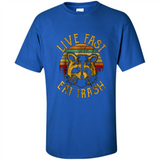 Live fast eat trash bear vintage camping PINGPONG