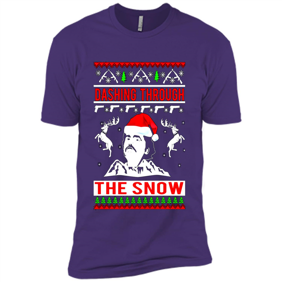 Narcos dashing through the snow Christmas sweatshirt PINGPONG