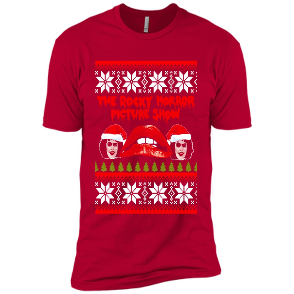 The Rocky Horror Picture Show Christmas sweater - Premium Short Sleeve T-Shirt