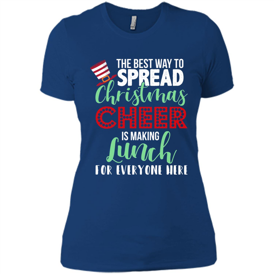 Spread Christmas Cheer Lunch Family Xmas Gift Ls - Ladies' Boyfriend T-Shirt
