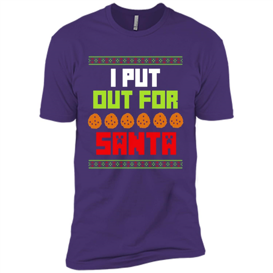 Cookies Out For Santa Christmas - Premium Short Sleeve T-Shirt