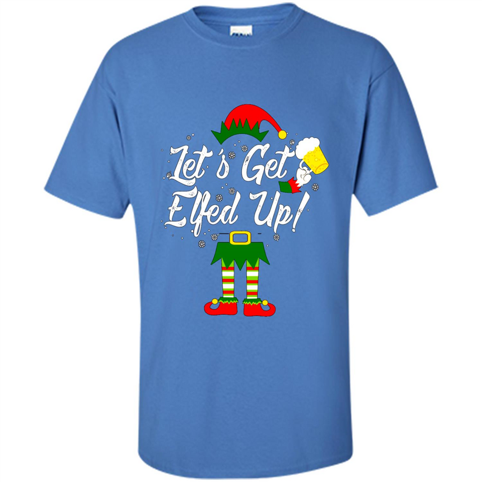 Let's Get Elfed Up Drinking Beer Christmas PINGPONG