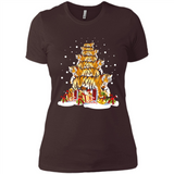 Tiger Christmas Tree Funny Merry Christmas - Ladies' Boyfriend T-Shirt