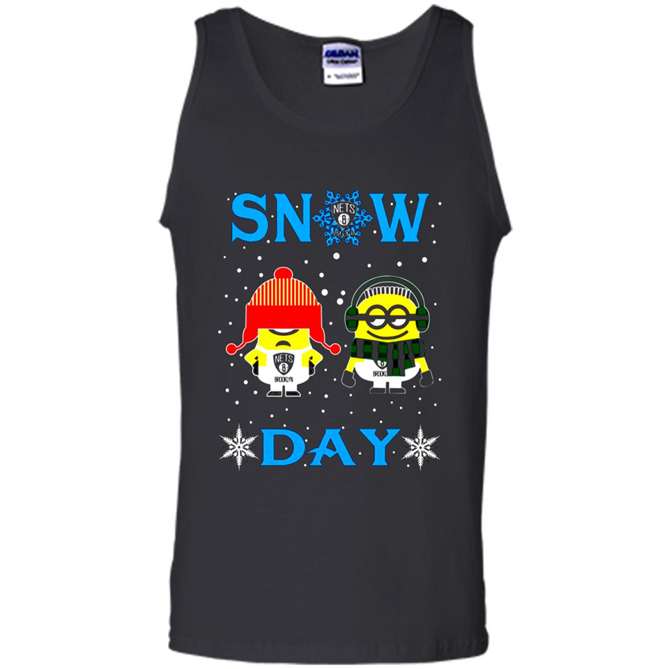 Snow Day Shirt For Brooklyn Nets Vs Minion Fans pingpong