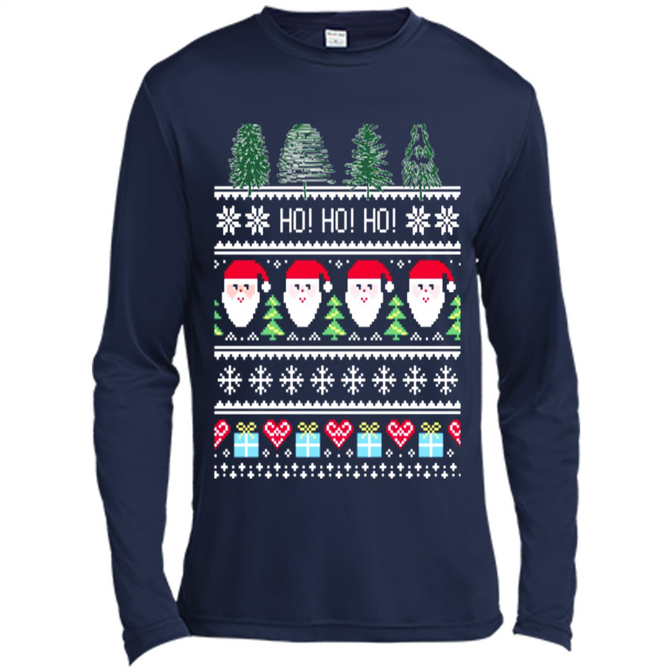 Ugly Merry Christmas Tree Santa Snowflakes