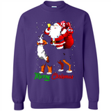 Merry Christmas Santa Claus With Big Dog sweater PINGPONG