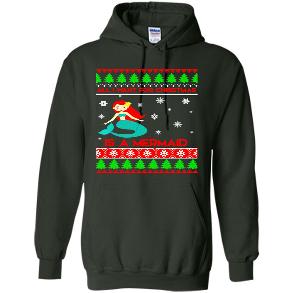 All I Want For Christmas Is A Mermaid ugly PINGPONG