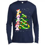 Pigs Christmas T Shirt PINGPONG - Canvas Long Sleeve T-Shirt