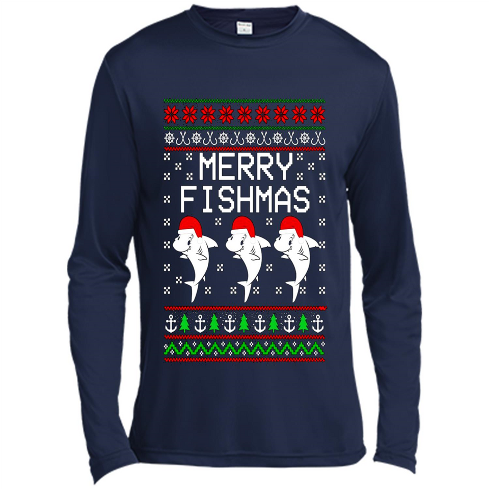 Merry Fishmas Christmas sweatshirt PINGPONG
