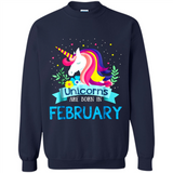 Unicorns are born in February Birthday Rainbow Gift Custom Ultra Cotton