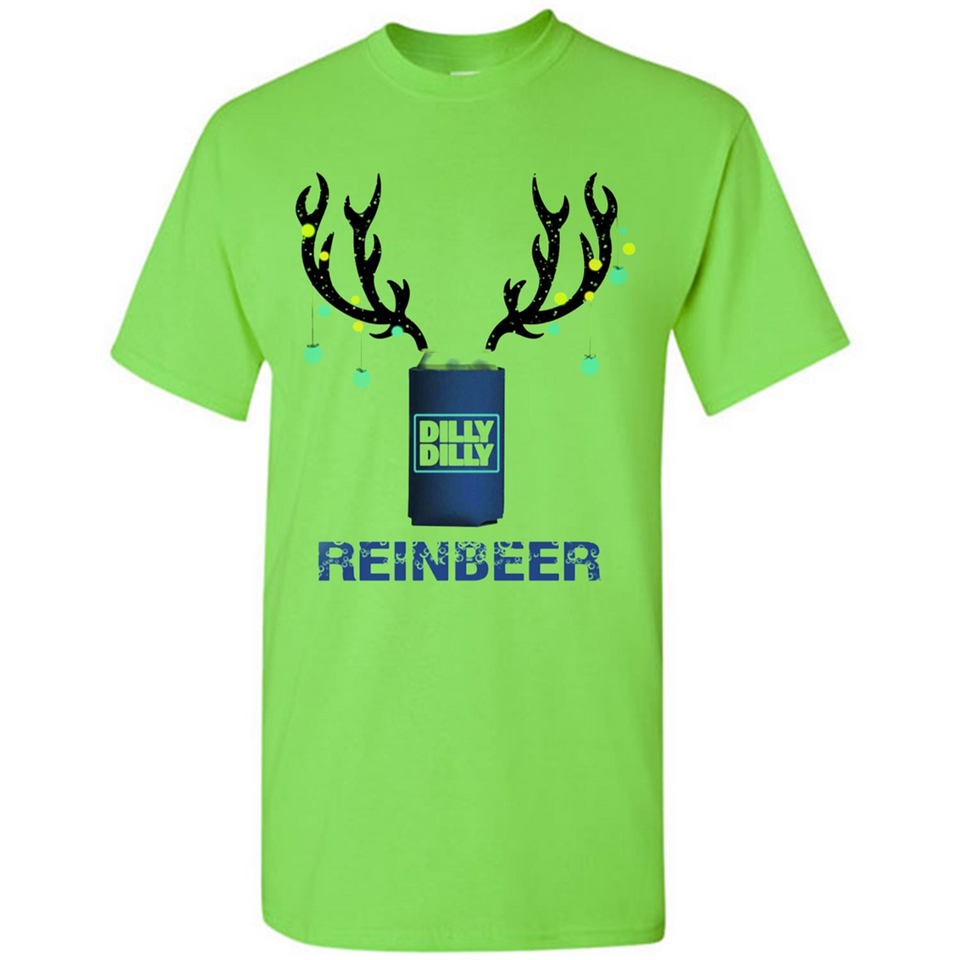 Dilly Dilly Reinbeer Funny Beer Reindeer Christmas Sporty - Shirt