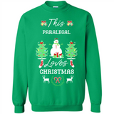 This Paralegal Loves Christmas Tree Shirt with Snowman