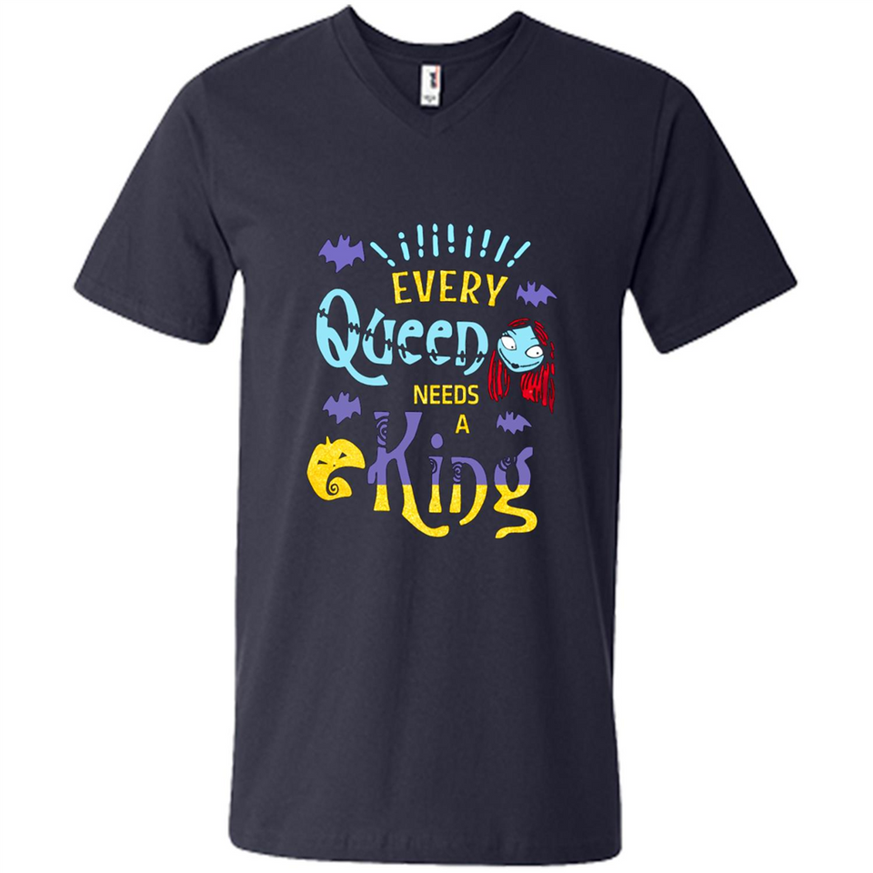 Nightmare Before Christmas Shirt - Sally Glitter Shirt - Every Queen needs a King PINGPONG