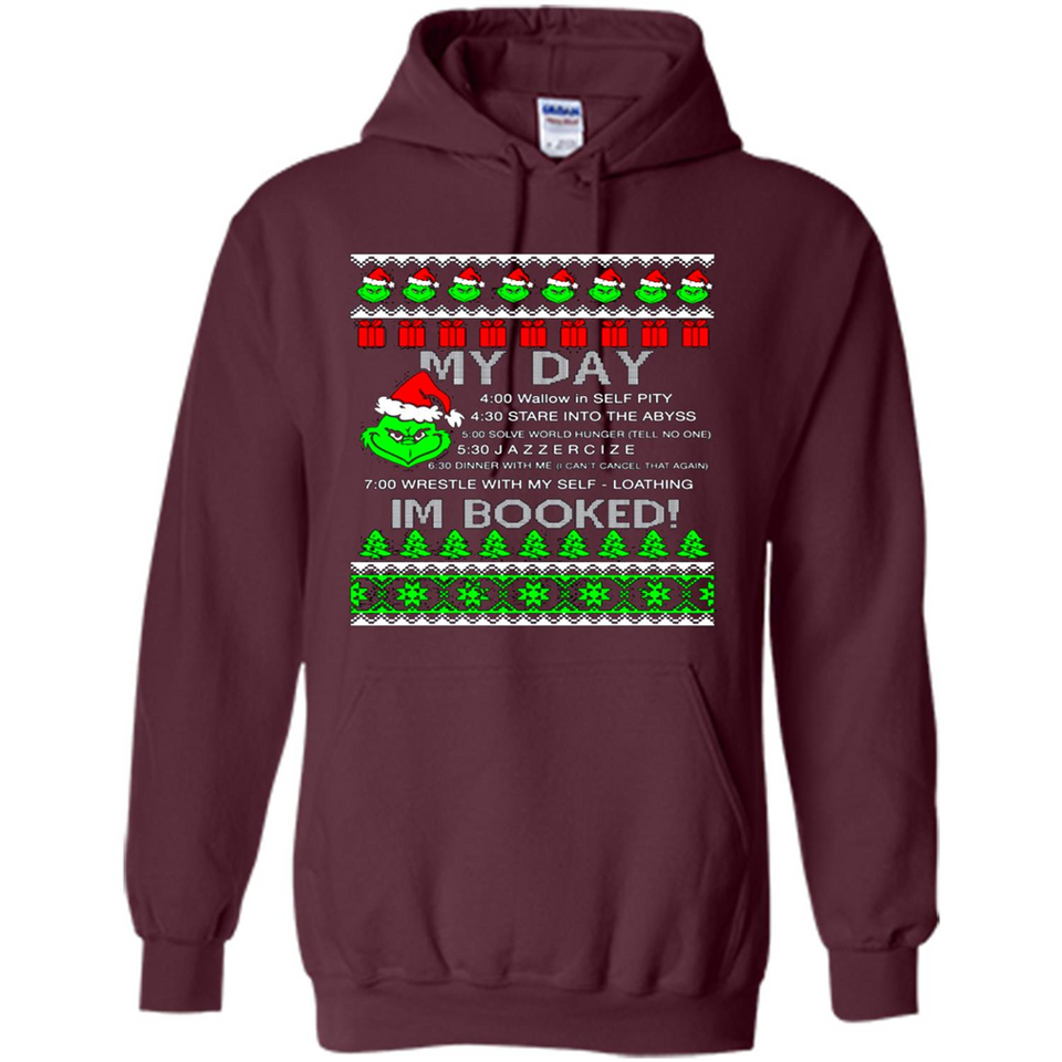 Mr Grinch my day I’m booked Christmas sweater PINGPONG