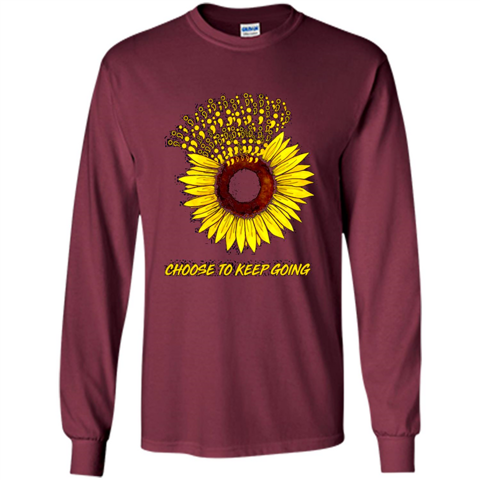 Semicolon Sunflower choose to keep going PINGPONG