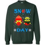 Snow Day Shirt For Calgary Flames Vs Minion Fans pingpong
