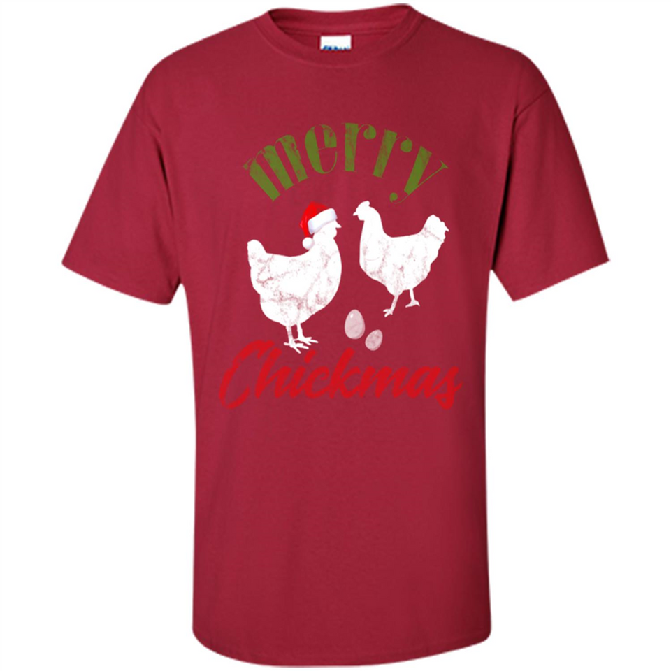 Christmas Chicken Shirt Santa Hens Lover Funny Farmer Gift - Shirt