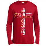 All I need today is a little bit of Hallmark and a whole lot of Jesus - Canvas Long Sleeve T-Shirt