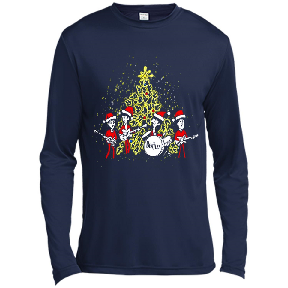 The Beatles chibi Christmas - Canvas Long Sleeve T-Shirt