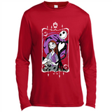 Disney Nightmare Before Christmas Jack And Sally T-Shirt - Canvas Long Sleeve T-Shirt