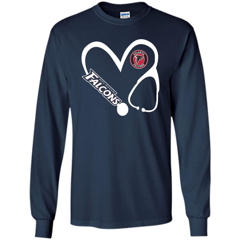 Stethoscope Heart Love Atlanta Falcons For Football Lovers