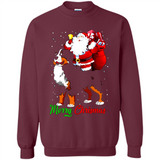 Merry Christmas Santa Claus With Big Dog sweater PINGPONG