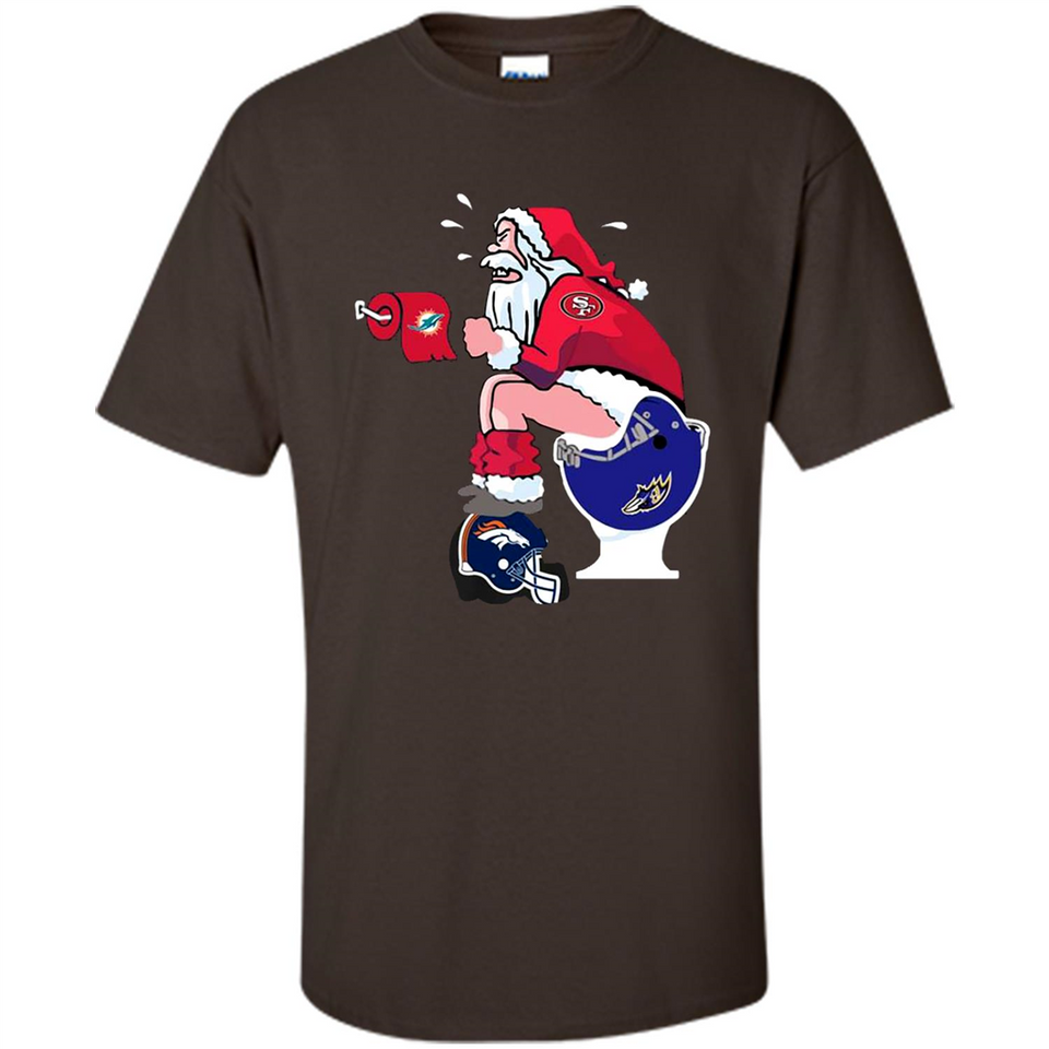 San Francisco 49ers Santa Claus Toilet