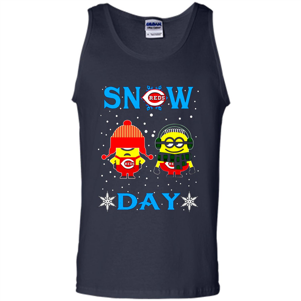 Snow Day Shirt For Cincinnati Reds Vs Minion Fans pingpong