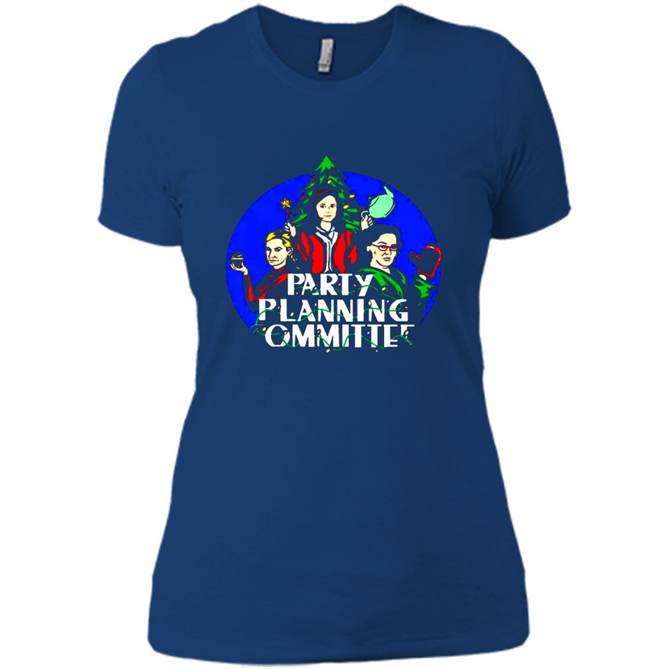Party Planning Committee Christmas T-Shirt - Ladies' Boyfriend T-Shirt