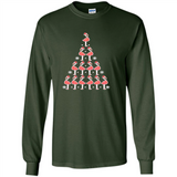 Flamingo Christmas Tree Flamingo - Long Sleeve T-Shirt