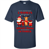 Never Underestimate An October Woman Watches Hallmark Movies Sweatshirt PINGPONG