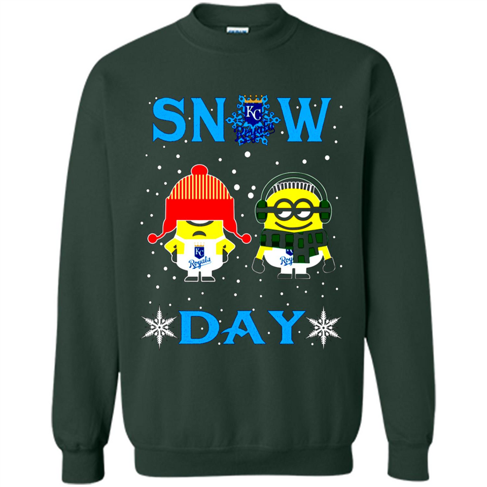 Snow Day Shirt For Kansas City Royals Vs Minion Fans pingpong