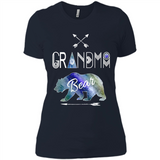 Grandma Bear Shirt Tribal Family Vacation & Camping Tee - Ladies' Boyfriend T-Shirt