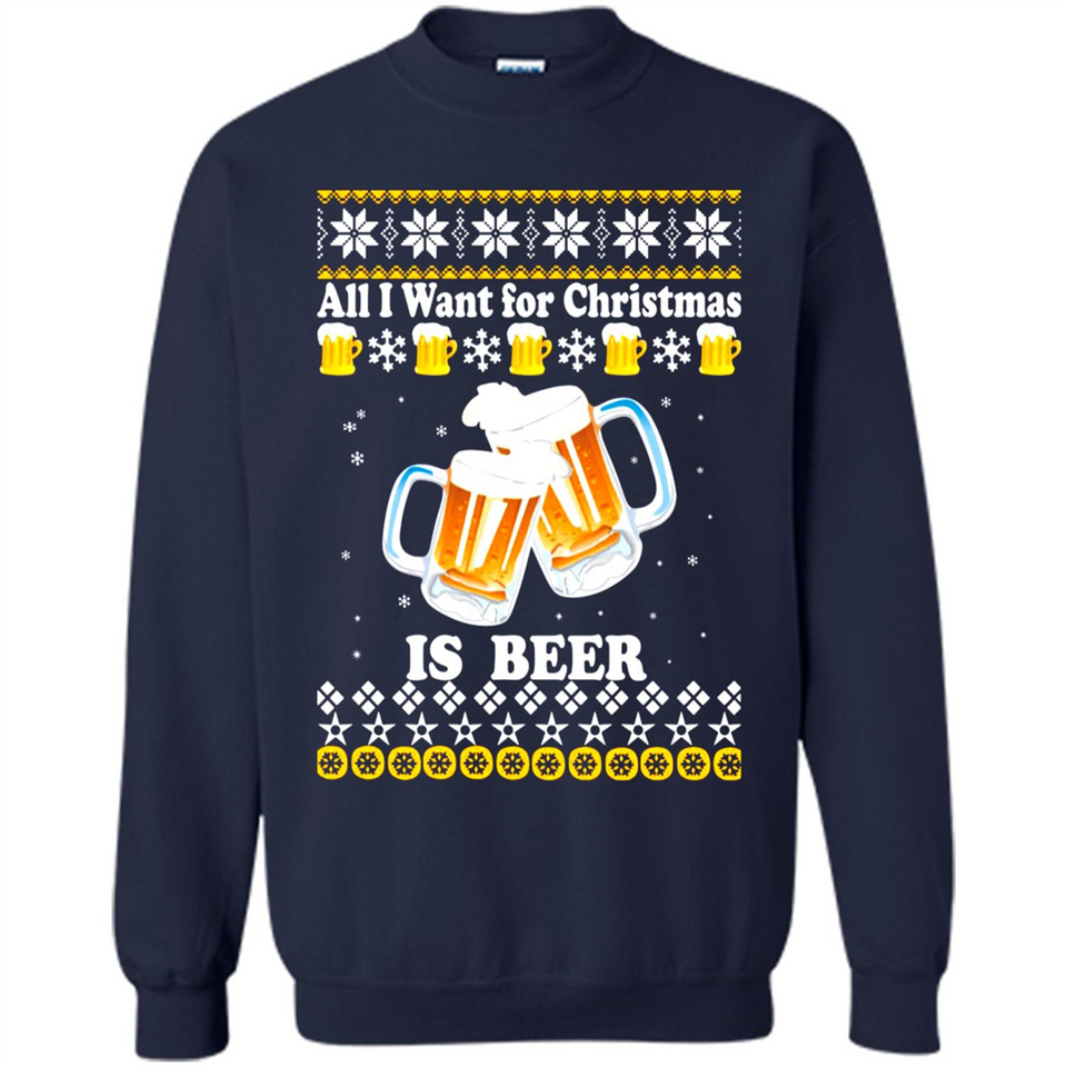 All I want for Christmas is Beer Sweater PINGPONG