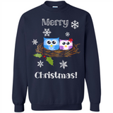 Cute Christmas Shirt Merry Christmas Snowflakes Owls Nest