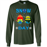 Snow Day Shirt For Charlotte Hornets Vs Minion Fans pingpong