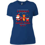 Never Underestimate A July Woman Watches Hallmark Movies Sweatshirt - Ladies' Boyfriend T-Shirt
