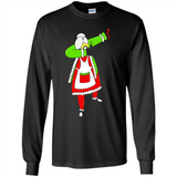 Funny Dabbing Mrs. Santa Claus Christmas Dab - Long Sleeve T-Shirt
