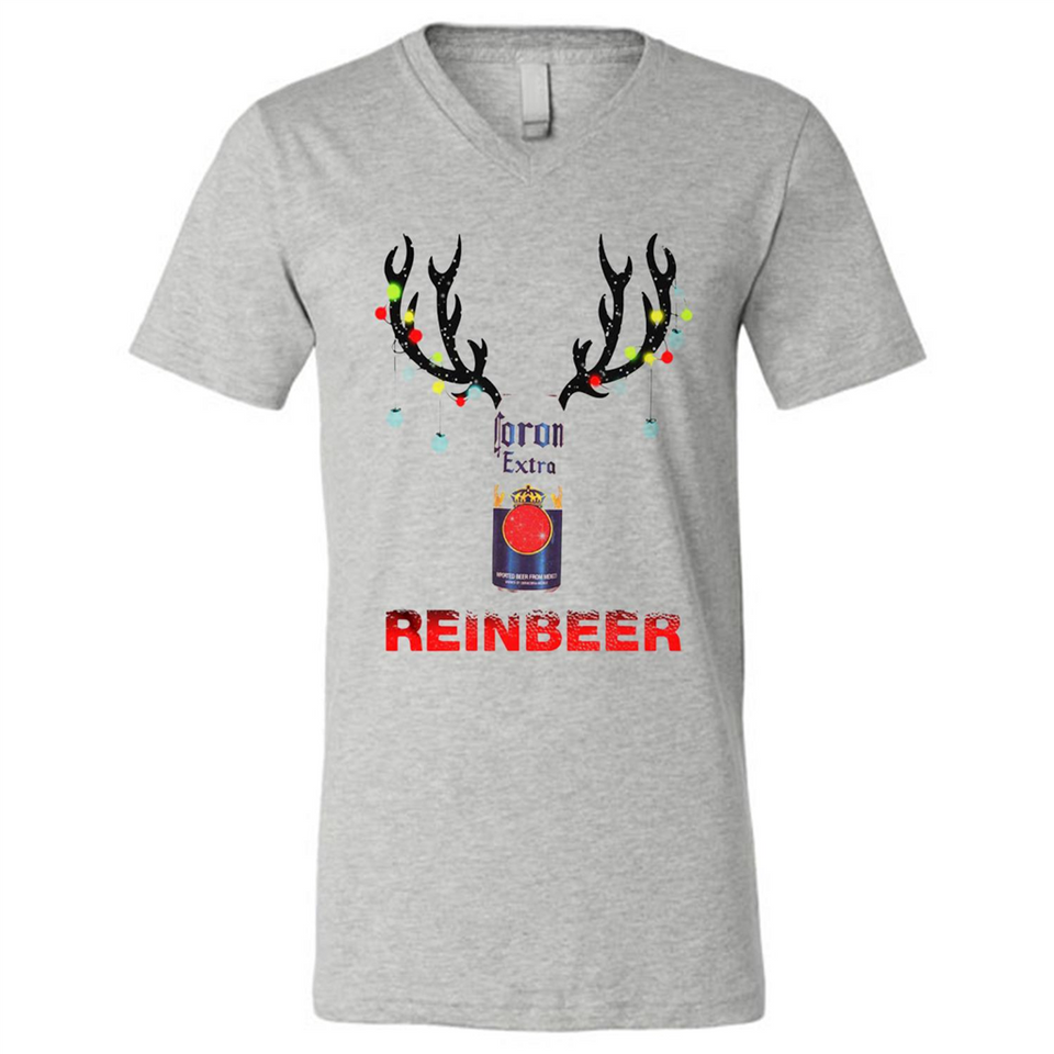 Corona Extra reinbeer Christmas - Canvas Unisex V-Neck