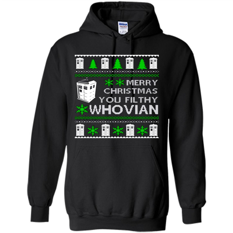 Merry Christmas You Filthy Whovian ugly sweater PINGPONG